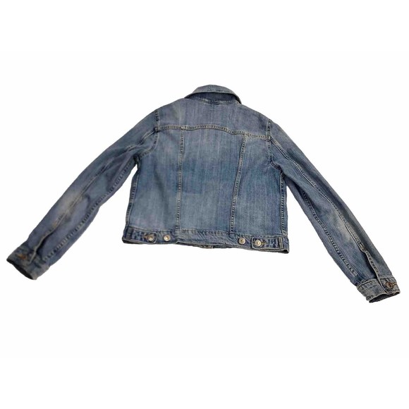 Levi's Denim Trucker Jacket Red Tab Vintage Blue Women's Size Medium Sri Lanka - Picture 8 of 13